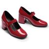 imageDREAM PAIRS Womens ClosedToe PumpsBright Red