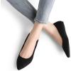 imageDREAM PAIRS Womens Dress Pointed Toe Flats Ballet Comfort Soft Slip On Casual Flat Shoes for Work Office BusinessBlackSuede