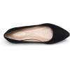 imageDREAM PAIRS Womens Dress Pointed Toe Flats Ballet Comfort Soft Slip On Casual Flat Shoes for Work Office BusinessBlackSuede