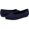 imageDREAM PAIRS Womens Dress Pointed Toe Flats Ballet Comfort Soft Slip On Casual Flat Shoes for Work Office BusinessNavyknit