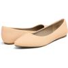 imageDREAM PAIRS Womens Dress Pointed Toe Flats Ballet Comfort Soft Slip On Casual Flat Shoes for Work Office BusinessNudeNubuck