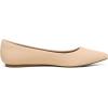 imageDREAM PAIRS Womens Dress Pointed Toe Flats Ballet Comfort Soft Slip On Casual Flat Shoes for Work Office BusinessNudeNubuck