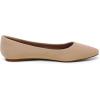 imageDREAM PAIRS Womens Dress Pointed Toe Flats Ballet Comfort Soft Slip On Casual Flat Shoes for Work Office BusinessNudeSuede
