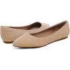 imageDREAM PAIRS Womens Dress Pointed Toe Flats Ballet Comfort Soft Slip On Casual Flat Shoes for Work Office BusinessNudeSuede
