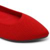 imageDREAM PAIRS Womens Dress Pointed Toe Flats Ballet Comfort Soft Slip On Casual Flat Shoes for Work Office BusinessRedknit