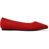 imageDREAM PAIRS Womens Dress Pointed Toe Flats Ballet Comfort Soft Slip On Casual Flat Shoes for Work Office BusinessRedknit