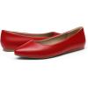 imageDREAM PAIRS Womens Dress Pointed Toe Flats Ballet Comfort Soft Slip On Casual Flat Shoes for Work Office BusinessRedpu