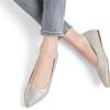 imageDREAM PAIRS Womens Dress Pointed Toe Flats Ballet Comfort Soft Slip On Casual Flat Shoes for Work Office BusinessSilverGlitter