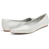 imageDREAM PAIRS Womens Dress Pointed Toe Flats Ballet Comfort Soft Slip On Casual Flat Shoes for Work Office BusinessSilverGlitter