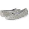 imageDREAM PAIRS Womens Dress Pointed Toe Flats Ballet Comfort Soft Slip On Casual Flat Shoes for Work Office BusinessSilverrhinestone