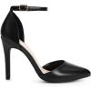 imageDREAM PAIRS Womens OppointedLacey Pointed Toe Ankle Strap High Heel Stiletto Pumps Wedding Dress ShoesBlackpu
