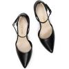 imageDREAM PAIRS Womens OppointedLacey Pointed Toe Ankle Strap High Heel Stiletto Pumps Wedding Dress ShoesBlackpu
