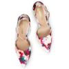imageDREAM PAIRS Womens OppointedLacey Pointed Toe Ankle Strap High Heel Stiletto Pumps Wedding Dress ShoesFloral