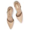 imageDREAM PAIRS Womens OppointedLacey Pointed Toe Ankle Strap High Heel Stiletto Pumps Wedding Dress ShoesNudeSuede