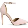 imageDREAM PAIRS Womens OppointedLacey Pointed Toe Ankle Strap High Heel Stiletto Pumps Wedding Dress ShoesPink