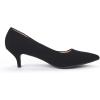 imageDREAM PAIRS Womens Pumps Kitten Heel Pointed Toe Shoes for Women Comfortable Office Work Dress ShoesBlackNubuck