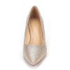 imageDREAM PAIRS Womens Pumps Kitten Heel Pointed Toe Shoes for Women Comfortable Office Work Dress ShoesGoldGlitter