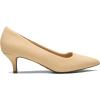 imageDREAM PAIRS Womens Pumps Kitten Heel Pointed Toe Shoes for Women Comfortable Office Work Dress ShoesNudeNubuck