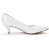imageDREAM PAIRS Womens Pumps Kitten Heel Pointed Toe Shoes for Women Comfortable Office Work Dress ShoesWhitePat