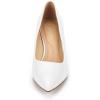 imageDREAM PAIRS Womens Pumps Kitten Heel Pointed Toe Shoes for Women Comfortable Office Work Dress ShoesWhitePat