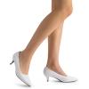 imageDREAM PAIRS Womens Pumps Kitten Heel Pointed Toe Shoes for Women Comfortable Office Work Dress ShoesWhitepu