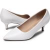 imageDREAM PAIRS Womens Pumps Kitten Heel Pointed Toe Shoes for Women Comfortable Office Work Dress ShoesWhitepu