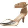 imageDREAM PAIRS Kitten Heel Low Heel for Women Closed Pointed Toe Pumps Wedding Party Sexy Dress Shoes LowpointedGoldNude