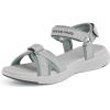 imageDREAM PAIRS Womens Sport Athletic Sandals Outdoor Hiking SandalsGrey