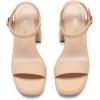imageDREAM PAIRS Heels for Women Block Chunky Platform High Heels Open Toe GISELLE Fashion Wedding Party Evening Prom Dance Ankle Strap Dress Pump Sandals ShoesNudenubuck