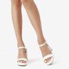 imageDREAM PAIRS Heels for Women Block Chunky Platform High Heels Open Toe GISELLE Fashion Wedding Party Evening Prom Dance Ankle Strap Dress Pump Sandals ShoesWhite