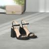 imageDREAM PAIRS Heels for Women Block Chunky Platform High Heels Open Toe GISELLE Fashion Wedding Party Evening Prom Dance Ankle Strap Dress Pump Sandals ShoesBlack