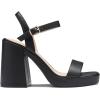 imageDREAM PAIRS Heels for Women Block Chunky Platform High Heels Open Toe GISELLE Fashion Wedding Party Evening Prom Dance Ankle Strap Dress Pump Sandals ShoesBlack