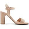 imageDREAM PAIRS Womens Chunky Heels Open Toe Ankle Strap High Block Comfy Dress Heel Sandals Pumps ShoesNudeSuede