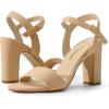 imageDREAM PAIRS Womens Chunky Heels Open Toe Ankle Strap High Block Comfy Dress Heel Sandals Pumps ShoesNudenubuck
