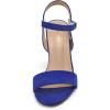 imageDREAM PAIRS Womens Chunky Heels Open Toe Ankle Strap High Block Comfy Dress Heel Sandals Pumps ShoesRoyalBlueSuede