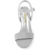 imageDREAM PAIRS Womens Chunky Heels Open Toe Ankle Strap High Block Comfy Dress Heel Sandals Pumps ShoesSilverglitter