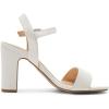 imageDREAM PAIRS Womens Chunky Heels Open Toe Ankle Strap High Block Comfy Dress Heel Sandals Pumps ShoesWhitePu