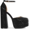 imageDREAM PAIRS Womens High Chunky Platform Closed Toe Block Heels Square Toe Ankle Strap Dress Wedding Party Pumps Shoes AureliaBlackrhinestone
