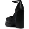 imageDREAM PAIRS Womens High Chunky Platform Closed Toe Block Heels Square Toe Ankle Strap Dress Wedding Party Pumps Shoes AureliaBlacksatin