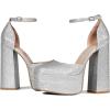 imageDREAM PAIRS Womens High Chunky Platform Closed Toe Block Heels Square Toe Ankle Strap Dress Wedding Party Pumps Shoes AureliaSilverrhinestone