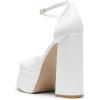 imageDREAM PAIRS Womens High Chunky Platform Closed Toe Block Heels Square Toe Ankle Strap Dress Wedding Party Pumps Shoes AureliaWhite