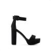 imageDREAM PAIRS Womens Hilo Heeled SandalBlackNubuck