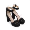 imageDREAM PAIRS Womens Hilo Heeled SandalBlackNubuck