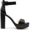 imageDREAM PAIRS Womens Hilo Heeled SandalBlackpu