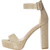 imageDREAM PAIRS Womens Hilo Heeled SandalGoldGlitter