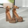 imageDREAM PAIRS Womens Hilo Heeled SandalGoldGlitter
