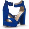 imageDREAM PAIRS Womens Hilo Heeled SandalRoyalBlue