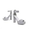 imageDREAM PAIRS Womens Hilo Heeled SandalSilverGlitter