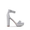 imageDREAM PAIRS Womens Hilo Heeled SandalSilverGlitter