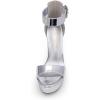 imageDREAM PAIRS Womens Hilo Heeled SandalSilverpat